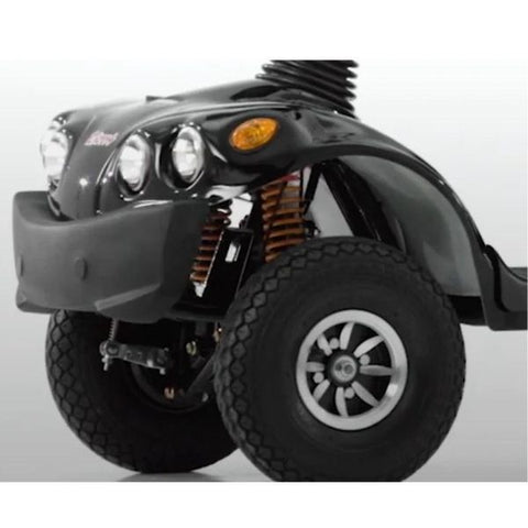 FreeRider GDX All-Terrain Mobility Scooter Front Suspension View