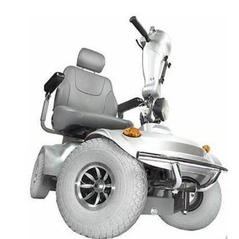 Golden Technologies Avenger 500lb Capacity 4-Wheel Scooter GA541D Silver Front View