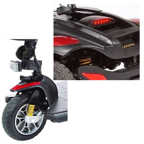 Golden Technologies Buzzaround Extreme 3-Wheel Mobility Scooter GB118D Front and Back Led Lights