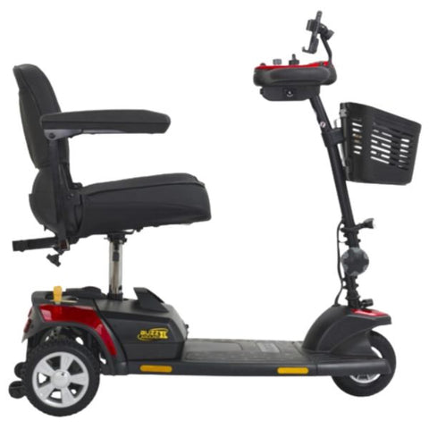 Golden Technologies Buzzaround XL 3-Wheel Mobility Scooter GB121B-STD Red Color Side View