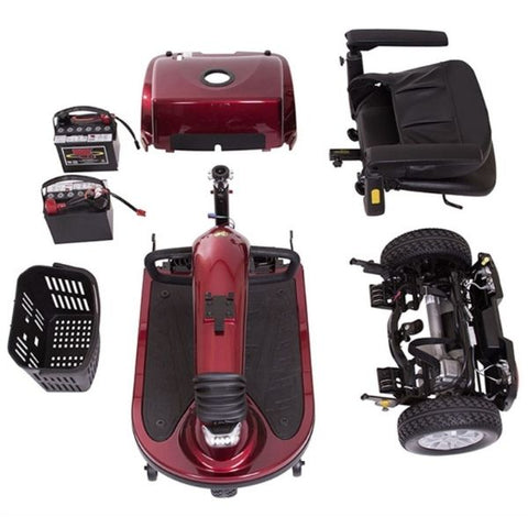 Golden Technologies Companion Mid 3-Wheel Scooter GC240 Disassemble View