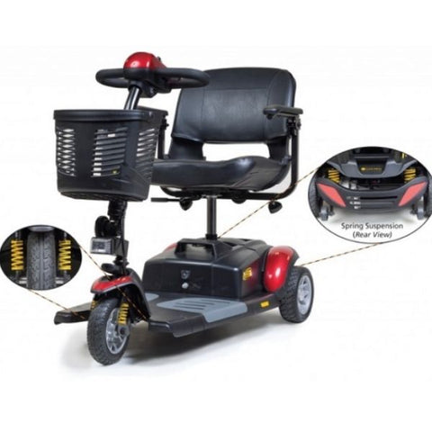 Golden Technologies Buzzaround XLS  GB117S Front View with Spring Suspension View