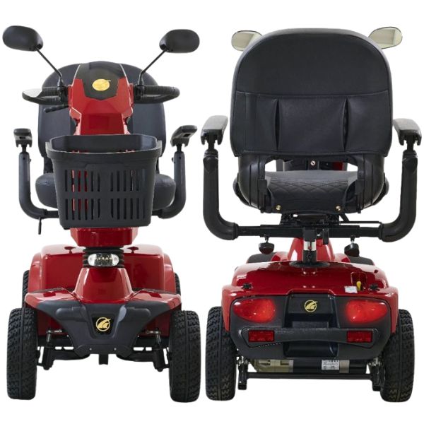 Golden Technologies Companion 4-Wheel Bariatric Scooter GC440 Front And Back View