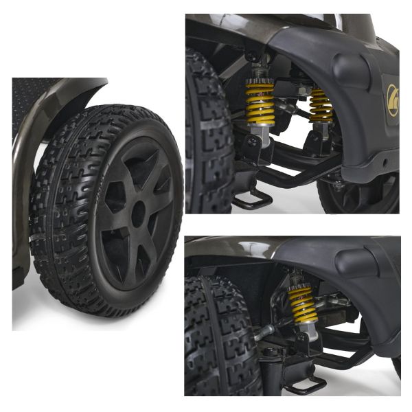 Golden Technologies Companion 4-Wheel Bariatric Scooter GC440 Tire and Suspensions