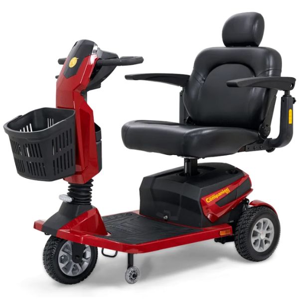 Golden Technologies Companion HD Bariatric Mobility Scooter Red Color Right Side View