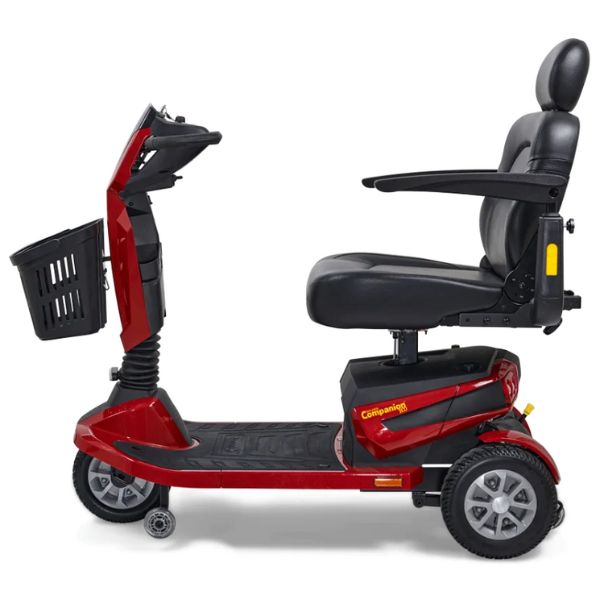 Golden Technologies Companion HD Bariatric Mobility Scooter Color Red Right Side View