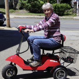 Joyce B on ewheels ew-19 3 wheel mobility scooter