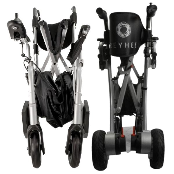 Reyhee Superlite XW-LY001-A 3-in-1 Compact Electric Wheelchair Folded View