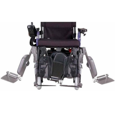 Merits Health P182 Travel-Ease Folding Bariatric Power Chair Legrests View