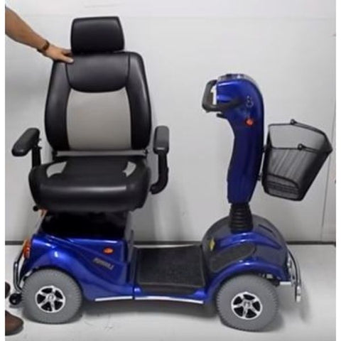 Merits Health S141 Pioneer 4 Wheel Scooter Blue Swivel Seat