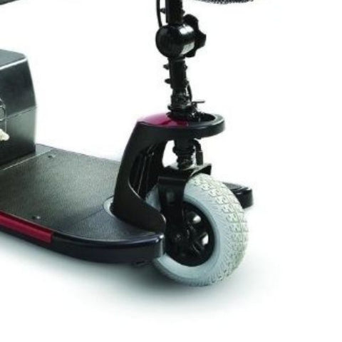 Merits Health S539 Mini-Coupe 3 Wheel Travel Scooter Front Wheel View