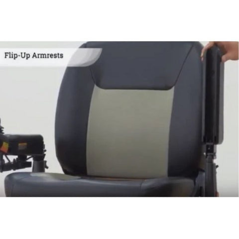 Merits P710 Atlantis Heavy Duty Electric Power Wheelchair Flip Up Armrests