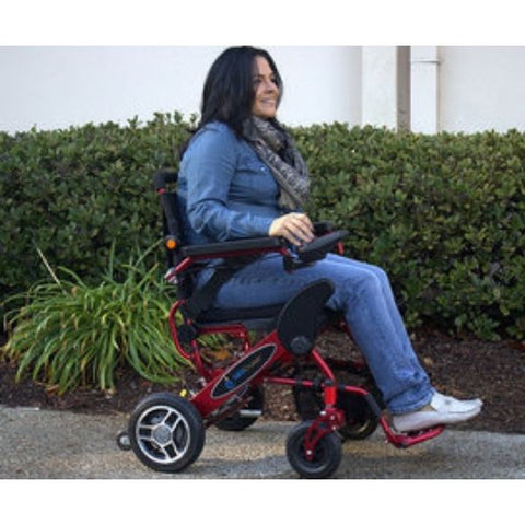 Pathway Mobility Geo-Cruiser LX Power Wheelchair Woman in Chair