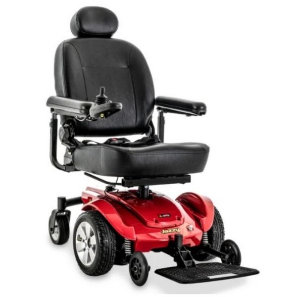 Pride Jazzy Select Mid-Size Red Power Wheelchair