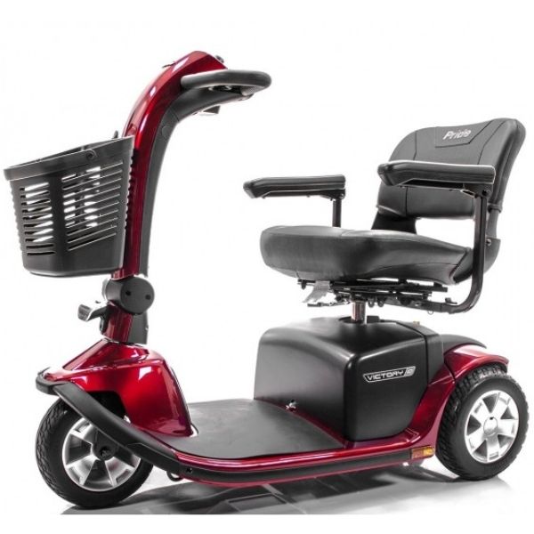 Pride Victory 10 3-Wheel Scooter SC610 Red Side View