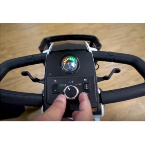 Pride ZT10 4-Wheel Mobility Scooter Controls View