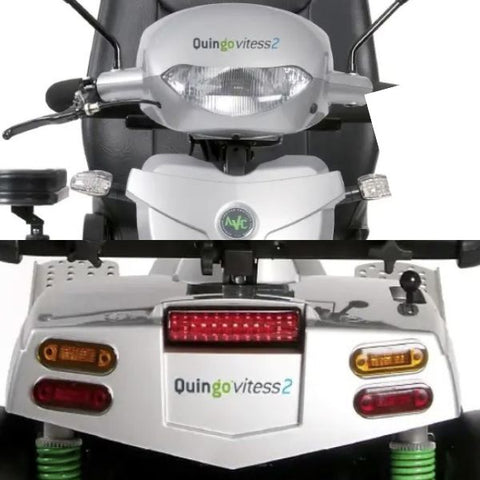 Quingo Vitess 2 Mobility Scooter Headlight & Tail Light View