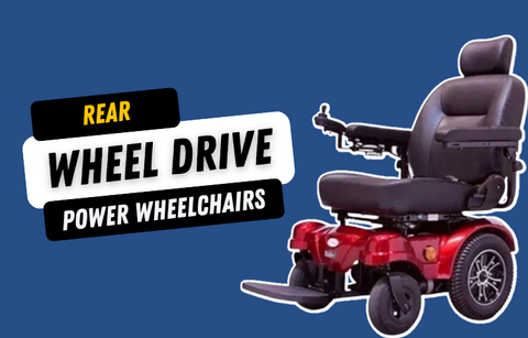 Rear wheel drive wheelchairs