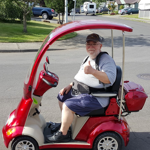 Richard on Ewheels ew-54 4 wheel mobility scooter