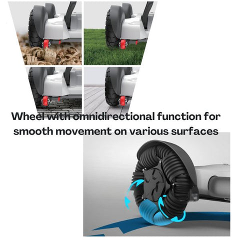 Robooter X40 Folding Electric Wheelchair Omnidirectional wheels