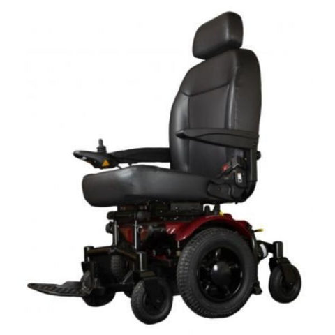 A side view of the Shoprider 6Runner 14 mobility scooter, showcasing its sleek design and features.