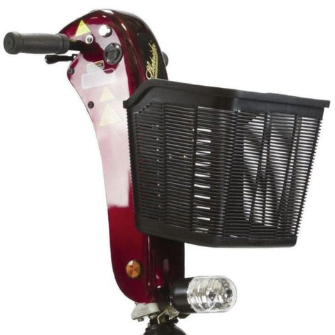 Shoprider Sunrunner 3 Mobility 3-Wheel Scooter Front Basket View