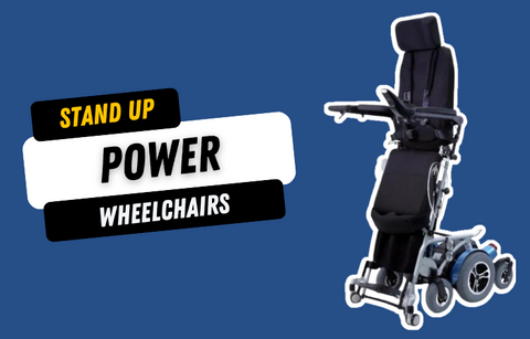 Standup power wheelchairs