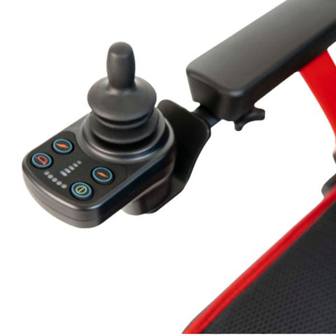 Feather Ultra Lightweight Powerchair Right Side Joystick Zoomed In