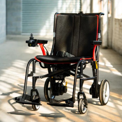 Feather Ultra Lightweight Powerchair Front-Left View