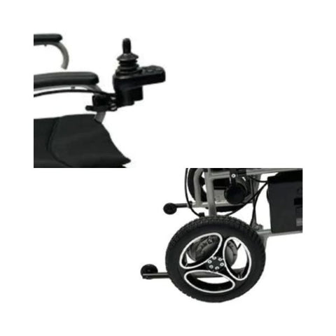 Journey Air Lightweight Folding Power Chair Joystick & Rear Wheels