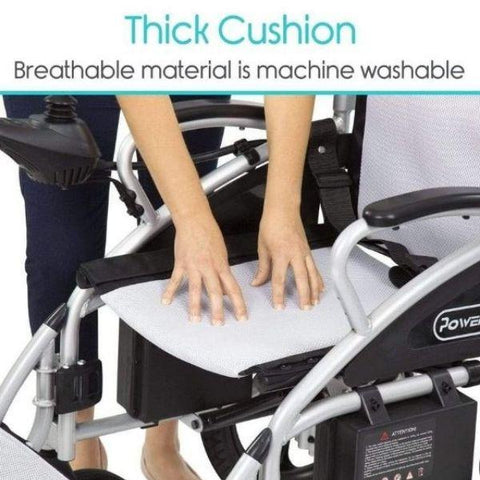 Vive Health Compact Power Wheelchair Thick Cushion