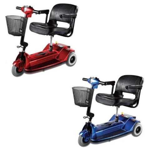 Zip'r 3 Travel Mobility Scooter Red and Blue Colors