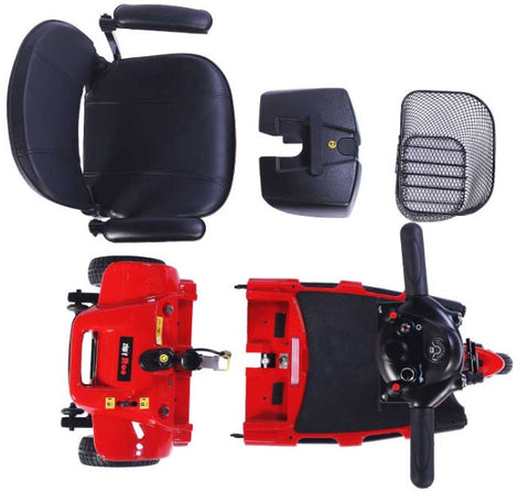 Zip'r Roo 3-wheel Mobility Scooter Disassembled View