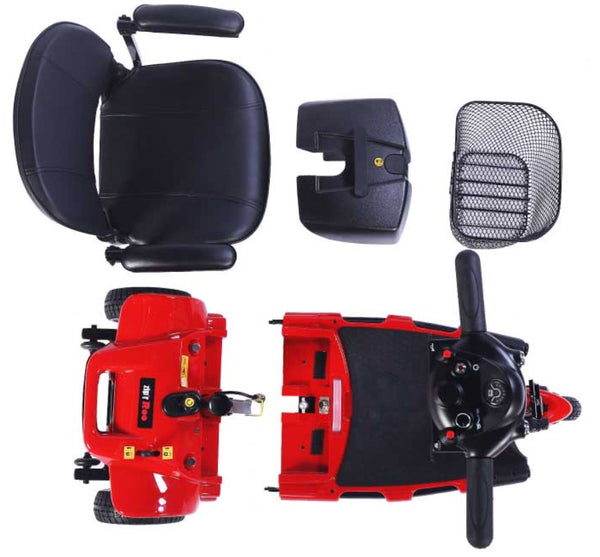 Zipr Roo - Patinete de 4 ruedas – Scooter de movilidad plegable portátil –  Scooter eléctrico de movilidad para personas mayores, adultos
