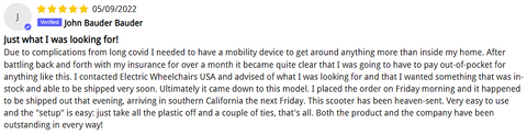 Customer Review For EV Rider Transport AF4W