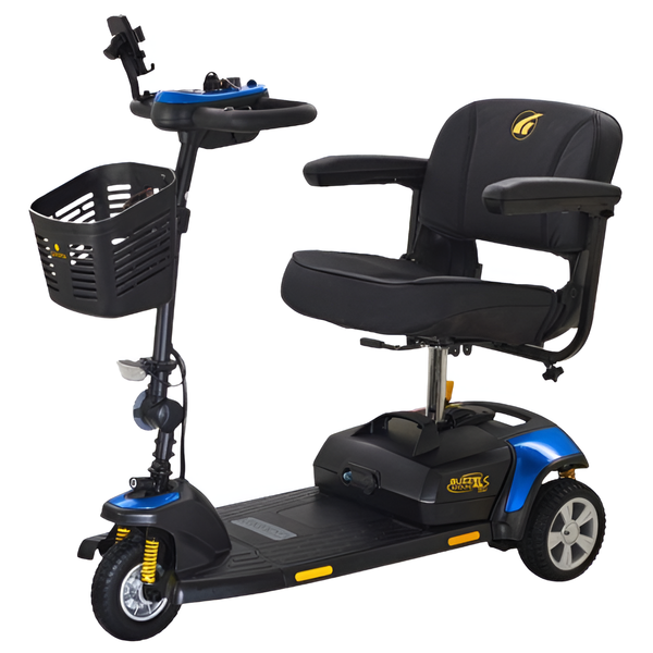 Golden Technologies Buzzaround XLS-HD 3-Wheel Travel Scooter GB121B-SHZ Blue Color