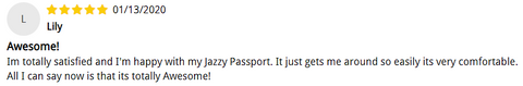 Jazzy Passport Folding Review