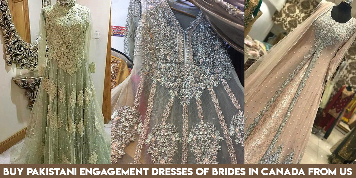 pakistani engagement dresses