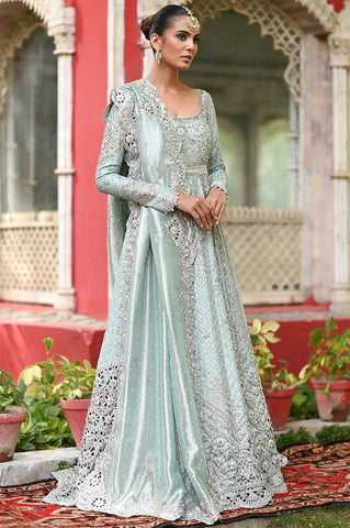 Magenta Velvet Bridal Lehenga With Pure Velvet Hand-Embroidered Sherwani