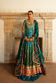 Pakistani Pishwas Frock with Wedding Lehenga Dress – Nameera by Farooq