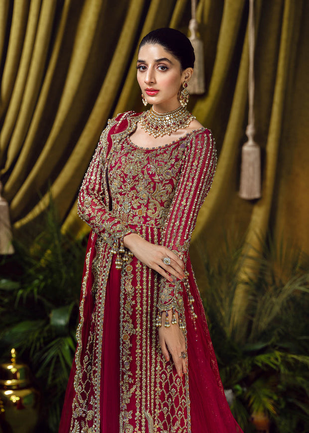 Bridal Ruffled Net Lehenga for Pakistani Wedding Dresses – Nameera by ...