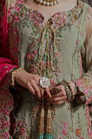 Elegant Embellished Pakistani Kameez and Wedding Sharara Dress