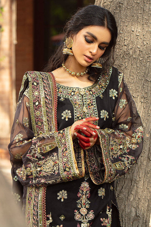 Organza Black Salwar Kameez Dupatta Pakistani Eid Dress Online ...