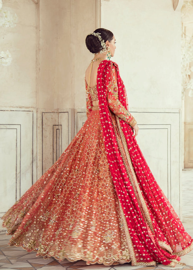 Elegant Pakistani Bridal Lehnga Dress For Wedding Nameera By Farooq 1125