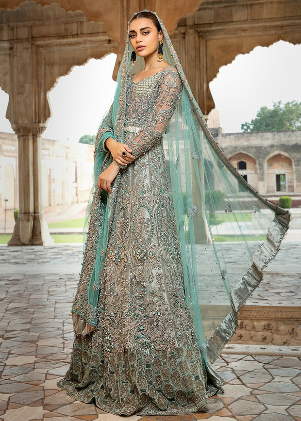 Buy Elegant Pakistani Bridal Long Maxi For Wedding Nameera By Farooq 