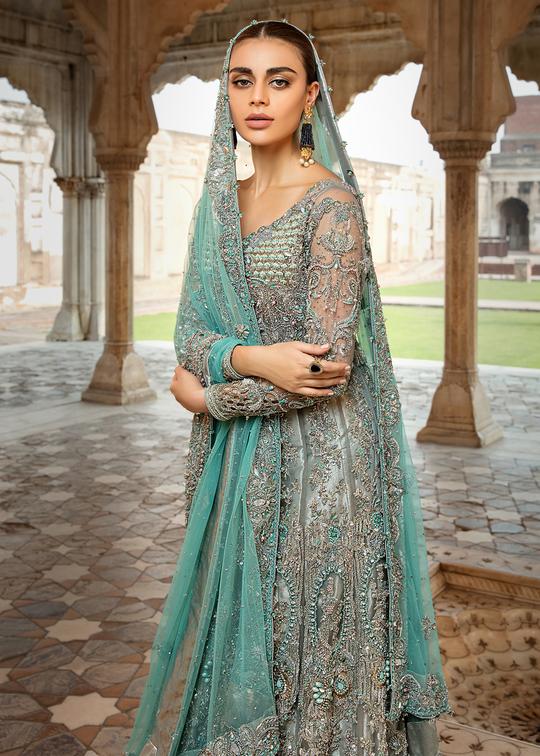 Buy Elegant Pakistani Bridal Long Maxi For Wedding Nameera By Farooq 5470