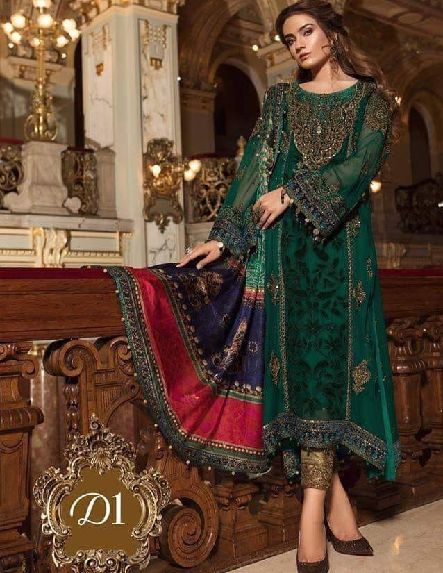 dark green pakistani bridal dresses