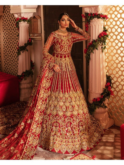 Heavy Indian Bridal Lehenga Shirt for Indian Bridal Wear – Nameera by ...