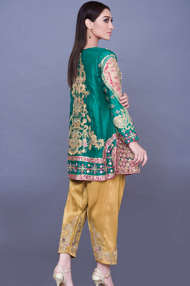 Buy Latest Chiffon Party Shirt with Trouser Online – Nameera by Farooq