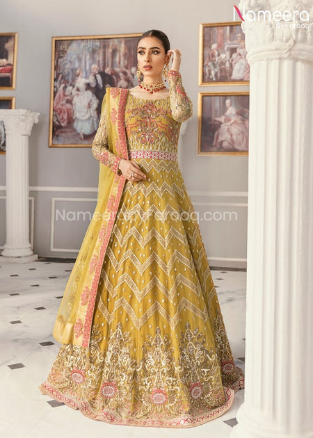 Buy Latest Pakistani Maxi Dress for Wedding Party Online – Nameera by ...